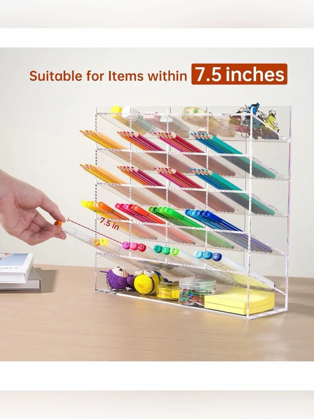 High capacity pencil, pen, marker desk organizer NIB NEW - makes